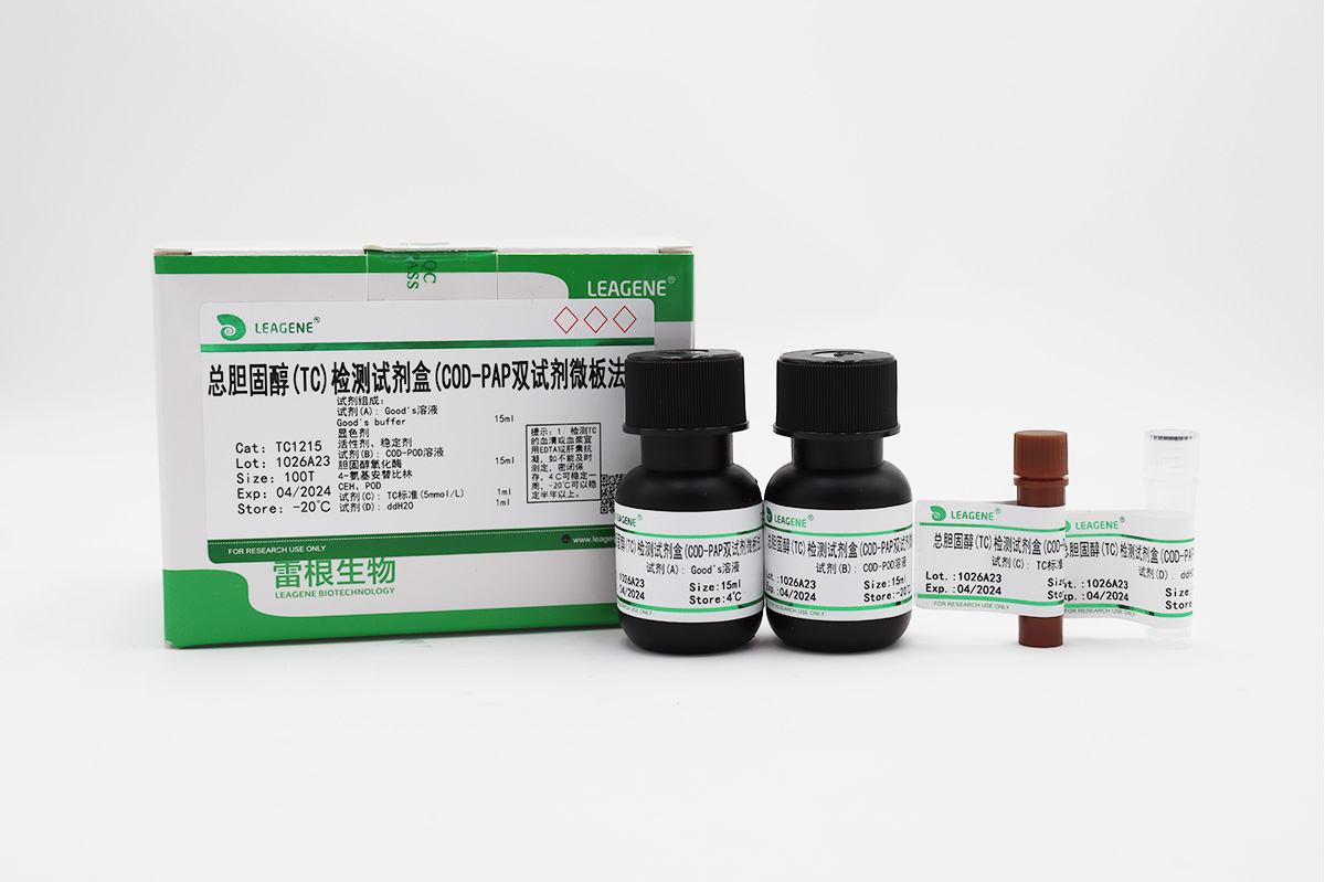 总胆固醇(TC)检测试剂盒(COD-PAP双试剂微板法)